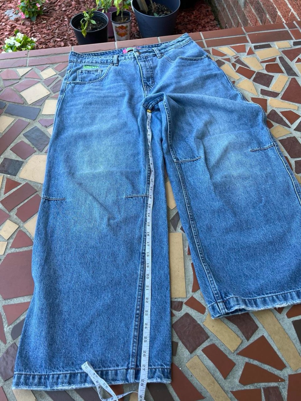 Empyre Women's Blue Wide-Leg Denim Jeans - Picture 4 of 8